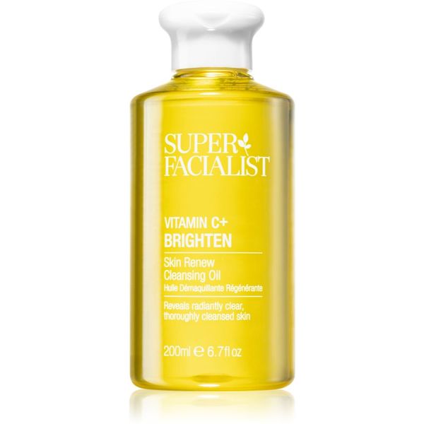 Super Facialist Super Facialist Vitamin C+ Brighten почистващо и премахващо грима масло за озаряване на лицето 200 мл.