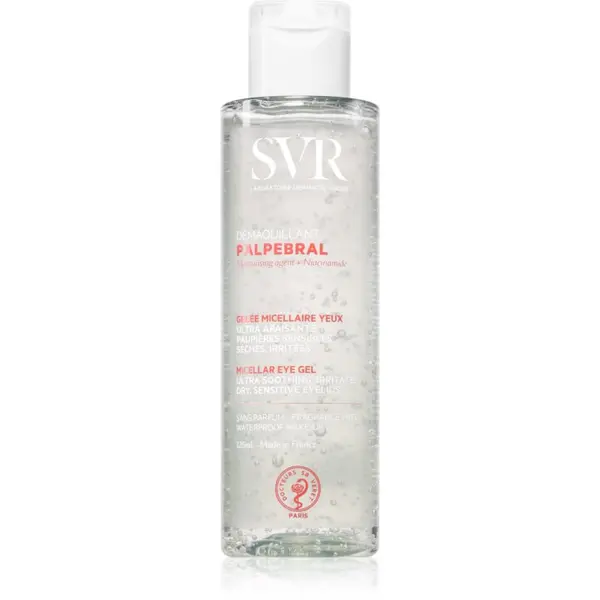 SVR SVR PALPEBRAL Micellar Eye Gel успокояващ мицеларен гел за отстраняване на грим от околоочната зона 125 мл.
