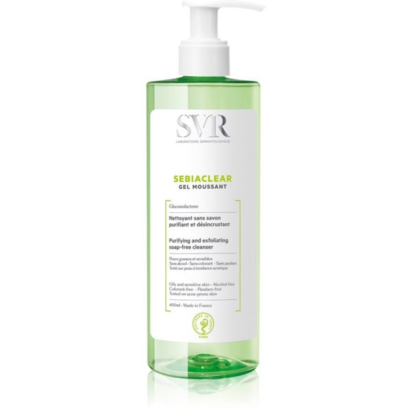 SVR SVR Sebiaclear Gel Moussant пенлив почистващ гел за мазна и проблемна кожа 400 мл.