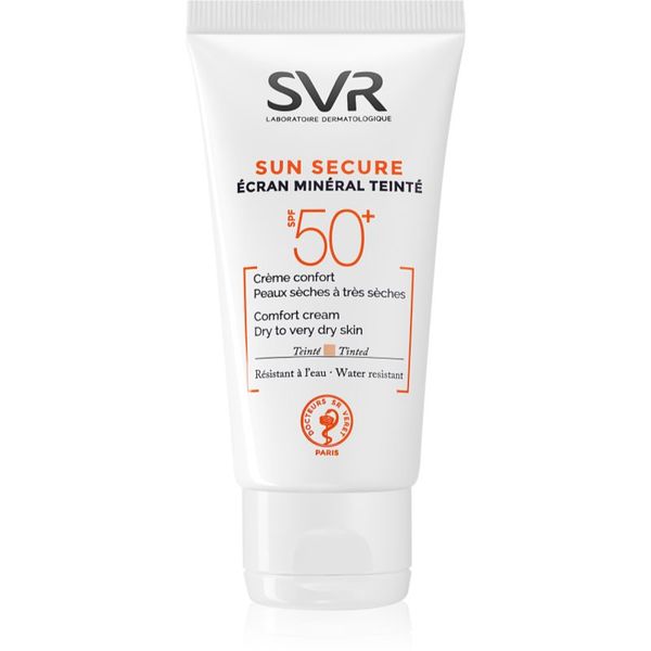 SVR SVR Sun Secure минерален тониращ крем за суха към много суха кожа SPF 50+ 50 мл.