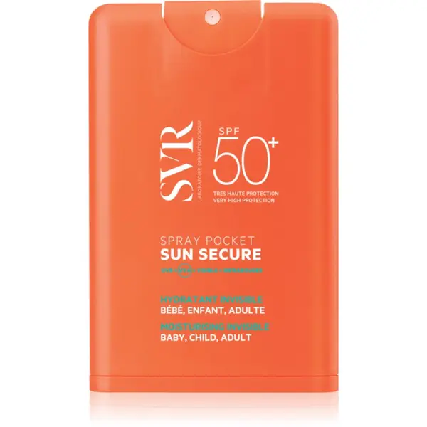 SVR SVR Sun Secure Spray Pocket спрей в малка опаковка за тен SPF 50+ 20 мл.