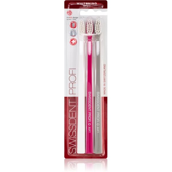 Swissdent Swissdent Profi Whitening четки за зъби soft 3 бр.