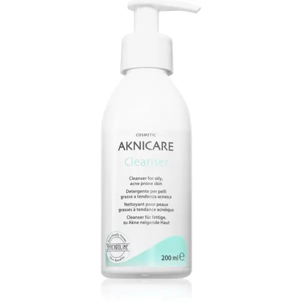 Synchroline Synchroline Aknicare Cleanser почистващ гел за намаляване на кожен себум за проблемна кожа, акне 200 мл.