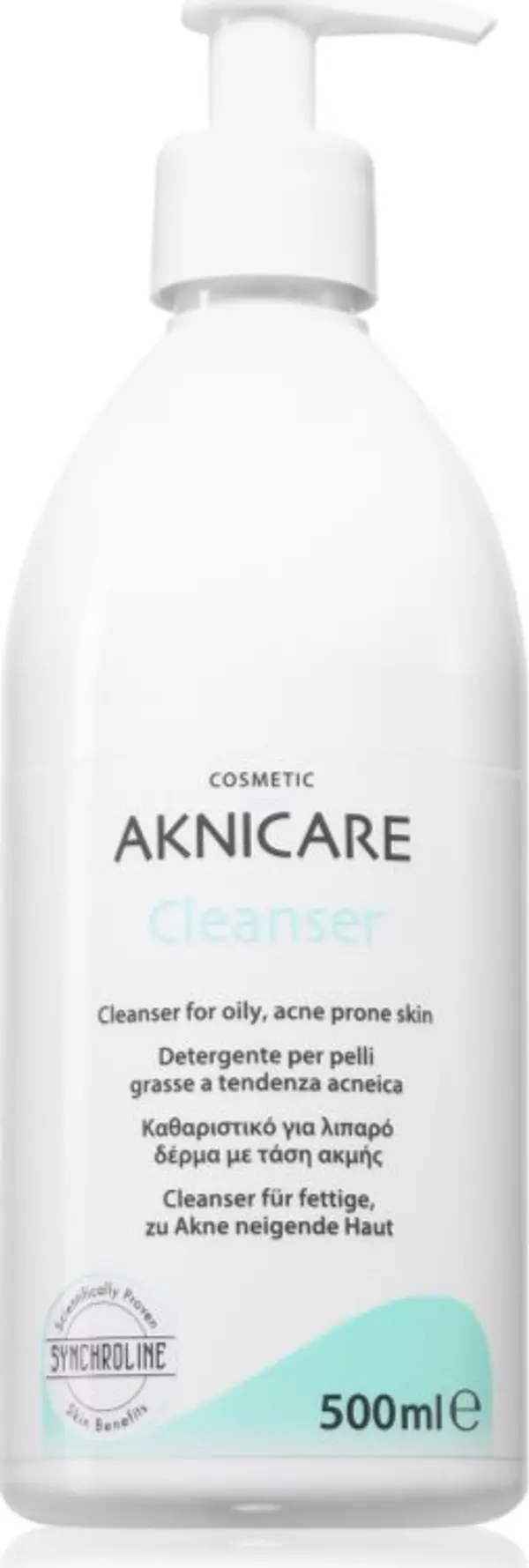 Synchroline Synchroline Aknicare Cleanser почистващ гел за намаляване на кожен себум за проблемна кожа, акне 500 мл.