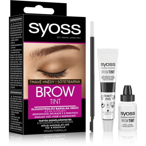 Syoss Syoss Brow Tint цвят за вежди цвят Dark Brown