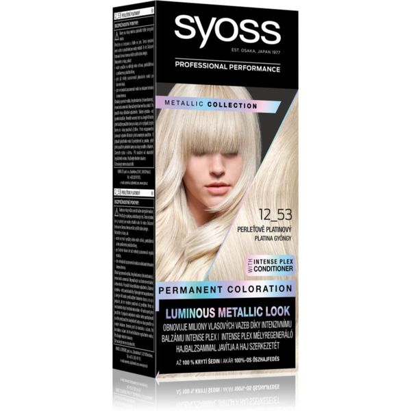 Syoss Syoss Color Metallic Collection перманентната боя за коса цвят 12_53 Platinum Pearl 1 бр.