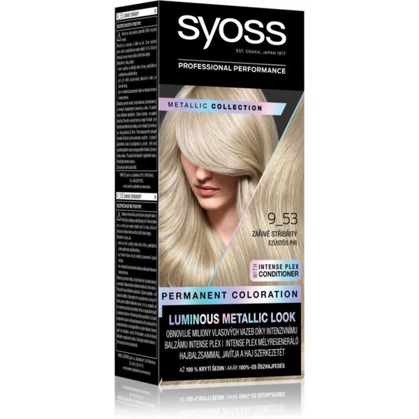 Syoss Syoss Color Metallic Collection перманентната боя за коса цвят 9-53 Silver Blush 1 бр.