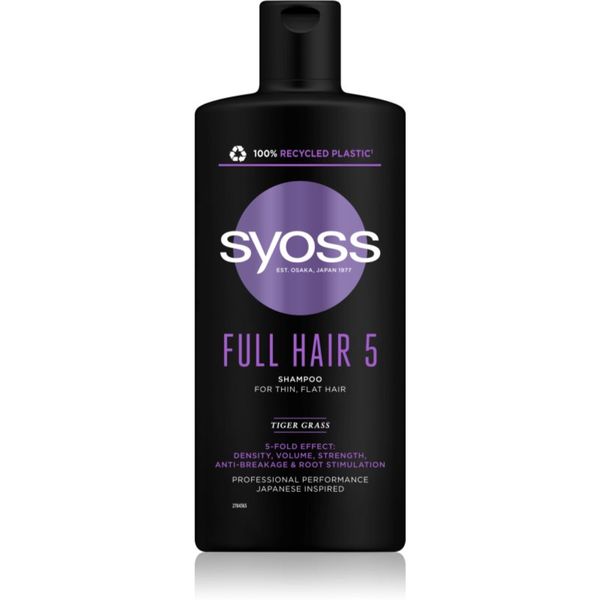 Syoss Syoss Full Hair 5 шампоан за тънка коса за обем и жизненост 440 мл.