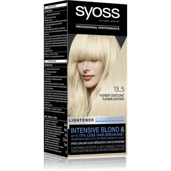 Syoss Syoss Intensive Blond обезцветител за изсветляване на косата цвят 13-5 Platinum Lightener