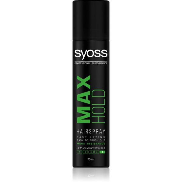 Syoss Syoss Max Hold лак за коса с екстра силна фиксация mini 75 мл.