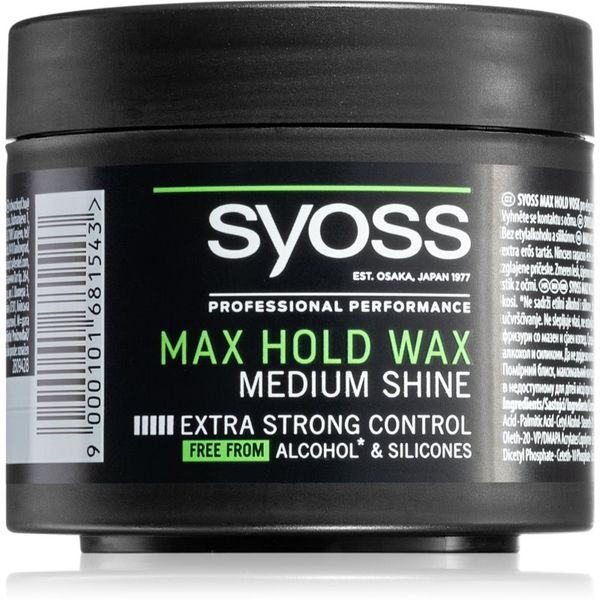 Syoss Syoss Max Hold стилизиращ восък с екстра силна фиксация 150 мл.