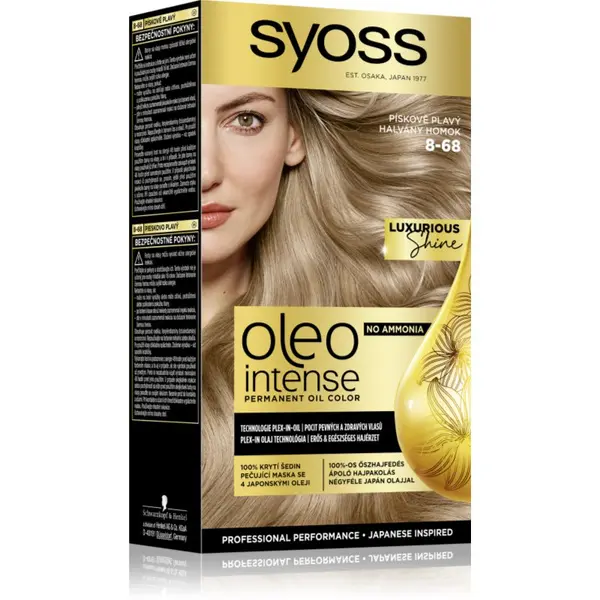 Syoss Syoss Oleo Intense перманентната боя за коса с олио цвят 8-68 Pale Sand 1 бр.