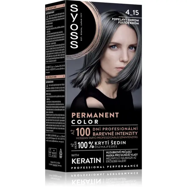 Syoss Syoss Permanent Color перманентната боя за коса цвят 4_15 Dusty Chrome 1 бр.