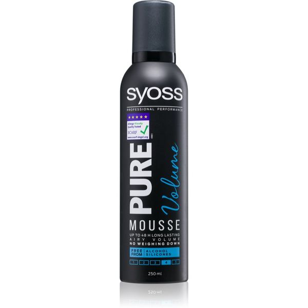 Syoss Syoss Pure Volume пяна втвърдител за дълготраен обем 250 мл.