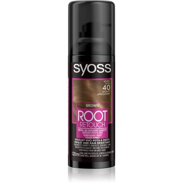 Syoss Syoss Root Retoucher тонираща боя за израстнали корени в спрей цвят Brown 120 мл.