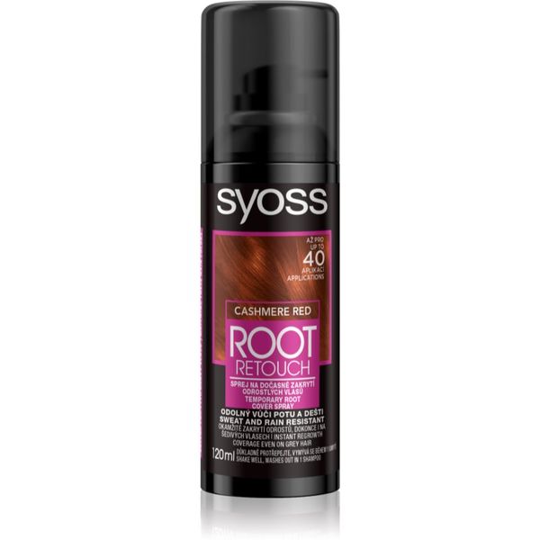 Syoss Syoss Root Retoucher тонираща боя за израстнали корени в спрей цвят Cashmere Red 120 мл.