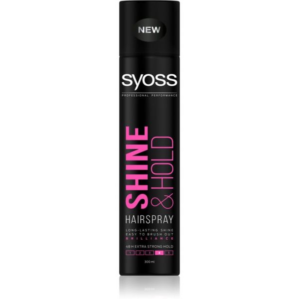 Syoss Syoss Shine & Hold лак за коса за блясък 300 мл.