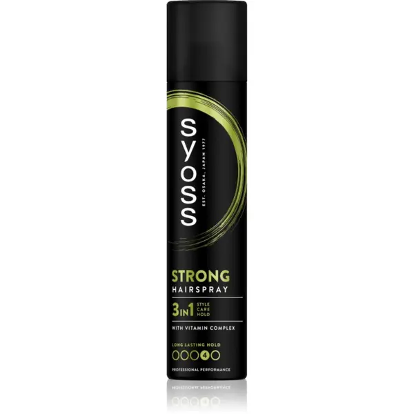 Syoss Syoss Strong Hold Hairspray лак за коса със силна фиксация 3 в 1 300 мл.