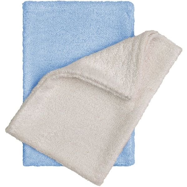 T-Tomi T-Tomi Bamboo Washcloth Natur + Blue кърпа за измиване 14x20 cm 2 бр.