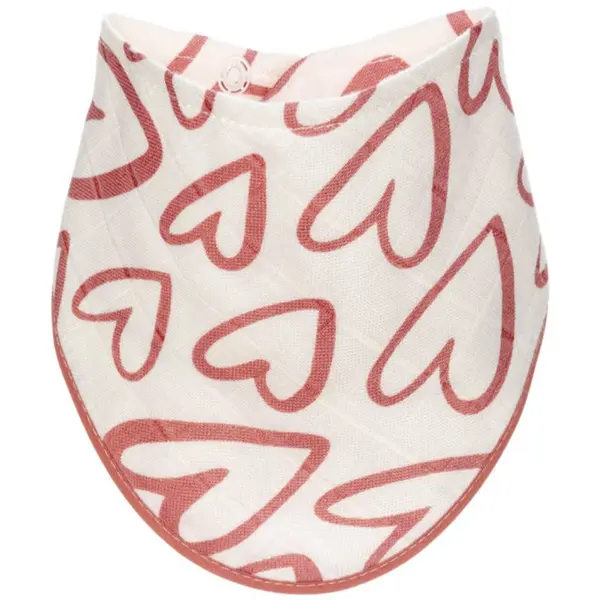 T-Tomi T-TOMI BIO Bamboo Bibs Pink Hearts лигавник 27 x 42 cm 1 бр.