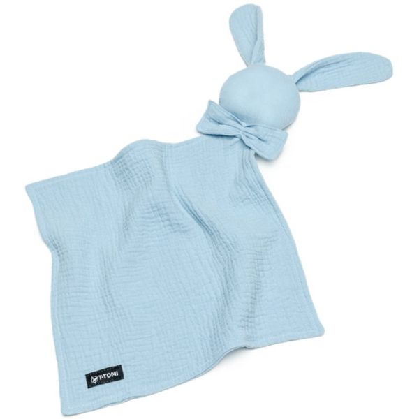 T-Tomi T-TOMI BIO Muslin Cuddle Cloth играчка за заспиване Blue 30x30 cm 1 бр.