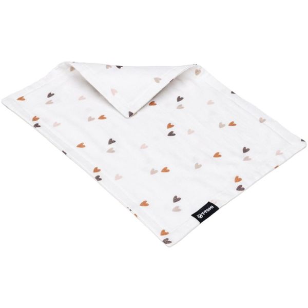 T-Tomi T-TOMI BIO Muslin Diaper Under the Head муселинова пелена за под главата Love 30 x 40 cm 1 бр.
