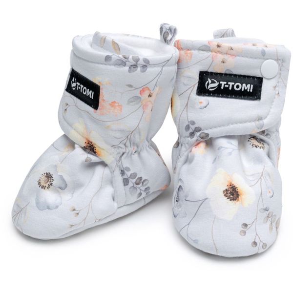 T-Tomi T-TOMI Booties Flowers детски пантофки 0-3 months