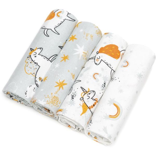 T-Tomi T-TOMI Cloth Diapers Unicorns пелени от плат 76x76 cm 4 бр.