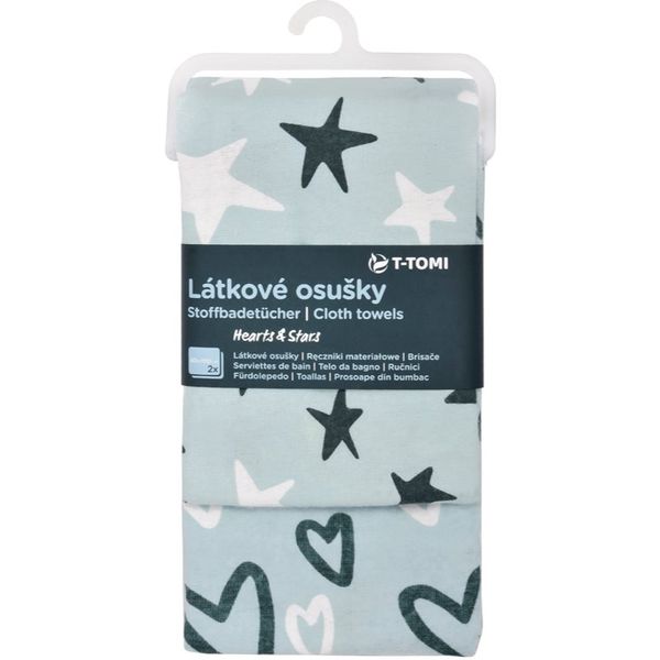 T-Tomi T-Tomi Cloth Towels Hearts & Stars хавлия 80x100 cm 2 бр.