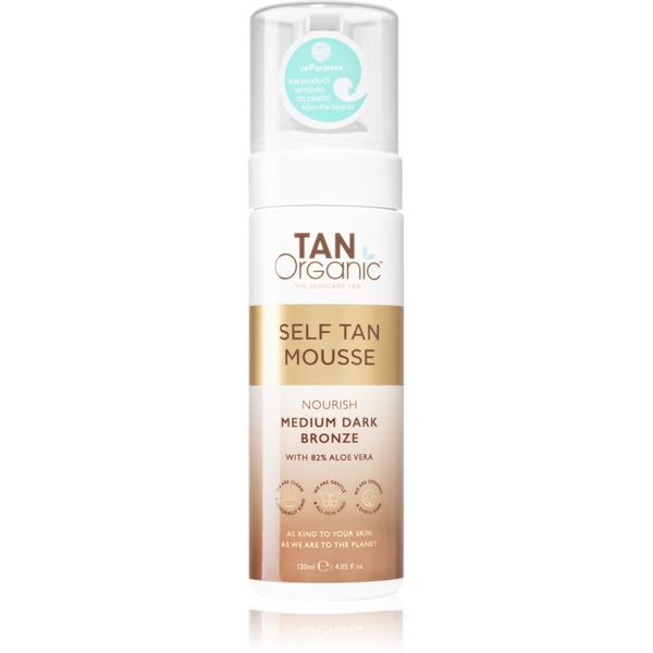 TanOrganic TanOrganic The Skincare Tan автобронзант-мус цвят Medium Dark Bronze 120 мл.