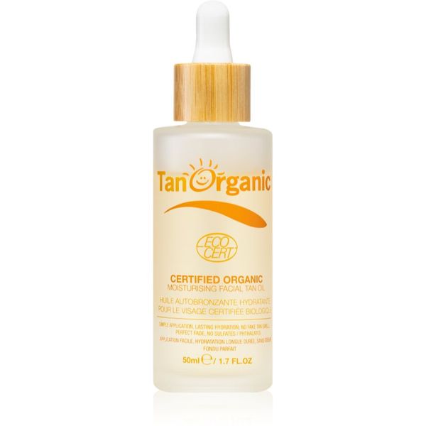 TanOrganic TanOrganic The Skincare Tan автобронзиращо масло за лице цвят Light Bronze 50 мл.
