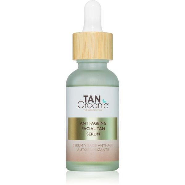 TanOrganic TanOrganic The Skincare Tan серум за лице за изкуствен тен с анти-бръчков ефект 30 мл.