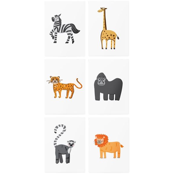 TATTonMe TATTonMe AR Set African Animals татуировка за деца 3 y+ 6 бр.