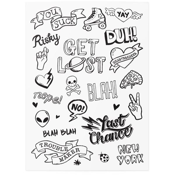 TATTonMe TATTonMe Temporary Tattoos School татуировка за деца водоустойчиво  1 бр.