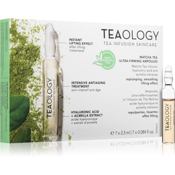 Teaology Teaology Anti-Age Matcha Tea Ultra-Firming Ampoules ампули за хидратиране и изпъване на кожата 7x2,5 мл.