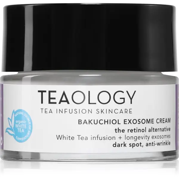 Teaology Teaology Bakuchiol Infusion Exosome Cream хидратиращ и подмладяващ крем Против тъмни петна 50 мл.
