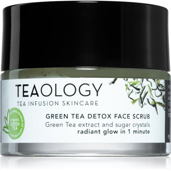 Teaology Teaology Cleansing Green Tea Detox Face Scrub скраб със захар за нежно почистване и подхранване на кожата със зелен чай 50 мл.