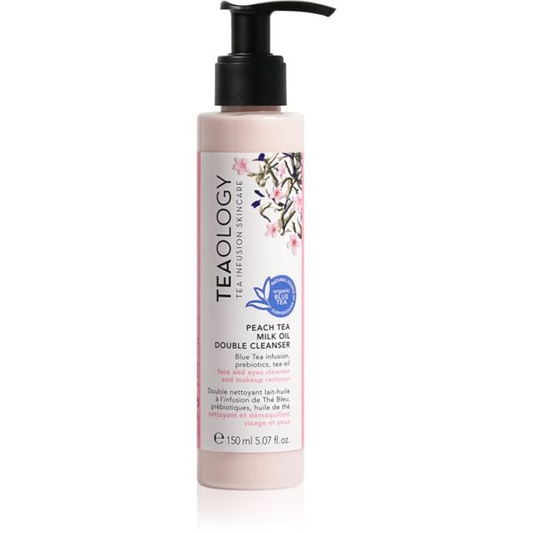Teaology Teaology Cleansing Peach Tea Milk Oil Double Cleanser мляко за почистване на грим с олио 150 мл.