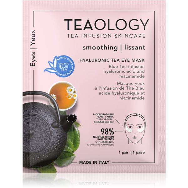 Teaology Teaology Face Mask Hyaluronic Eye Mask хиалуронови хидратиращи компреси за околоочната зона 5 мл.