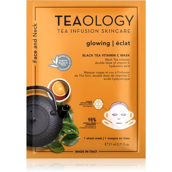 Teaology Teaology Face Mask Vitamin C платнена маска с витамин С 21 мл.