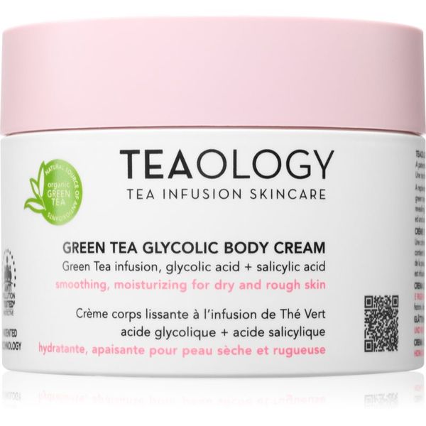 Teaology Teaology Green Tea Glycolic Body Cream хидратиращ лосион за тяло с изглаждащ ефект 260 мл.