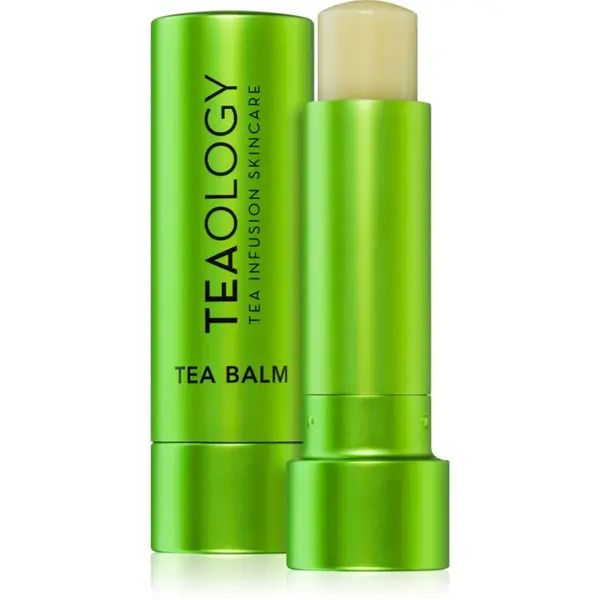 Teaology Teaology Tea Balm хидратиращ балсам за устни в тубичка с хиалуронова киселина цвят Matcha Tea - transparent 4 гр.