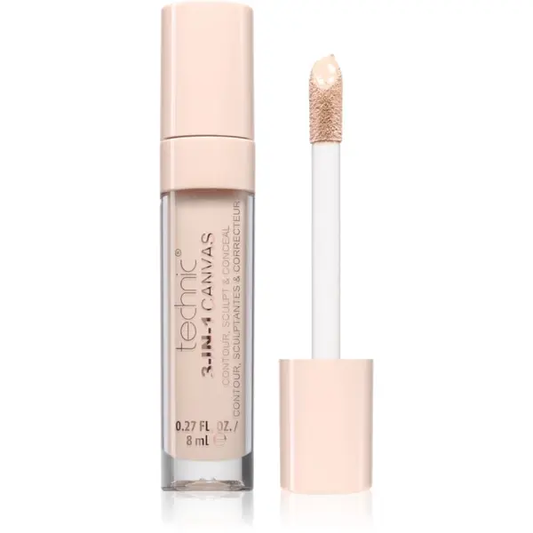 Technic Cosmetics Technic Cosmetics 3-In-1 Canvas дълготраен коректор цвят Porcelain 8 мл.