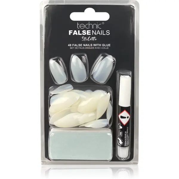 Technic Cosmetics Technic Cosmetics False Nails Stiletto Изкуствени нокти 48 бр.