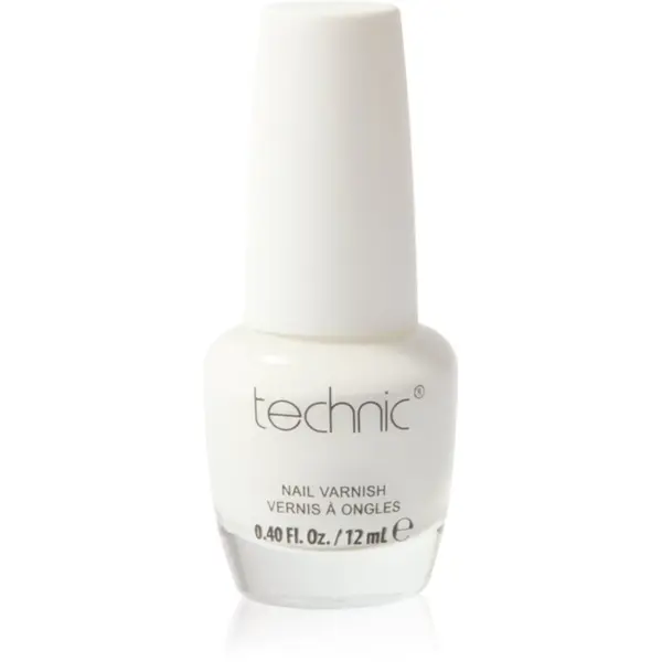 Technic Cosmetics Technic Cosmetics Nail Varnish бързозасъхващ лак за нокти цвят White 12 мл.