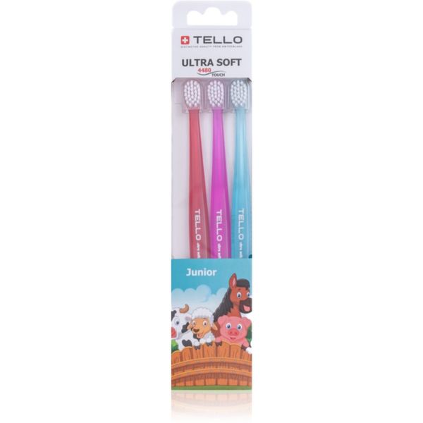 TELLO TELLO 4480 Junior 3pack четка за зъби за деца 3 бр.