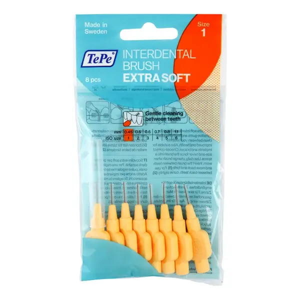 TePe TePe Extra Soft четки за междузъбно пространство 0,45 mm 8 бр.