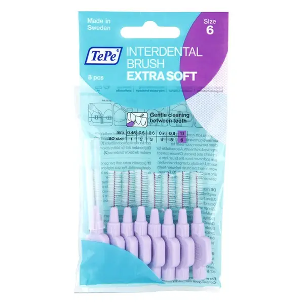 TePe TePe Extra Soft четки за междузъбно пространство 1,1 mm 8 бр.