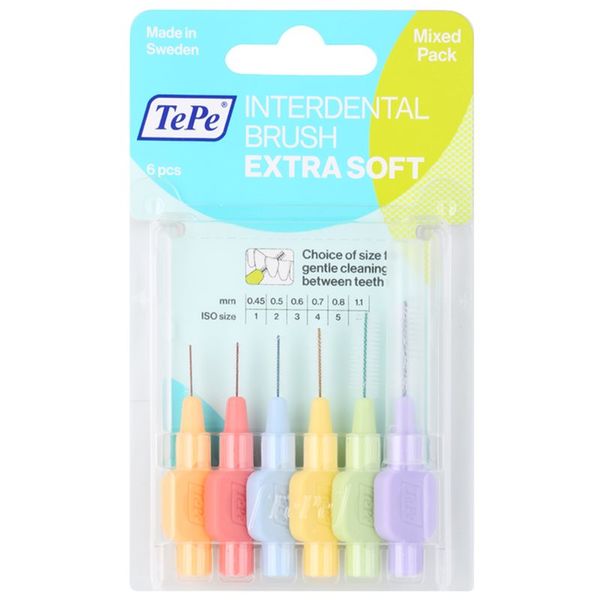 TePe TePe Extra Soft четки за междузъбно пространство смес 6 бр.