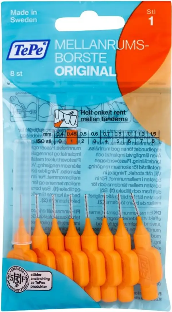 TePe TePe Original четки за междузъбно пространство 0,45 mm 8 бр.